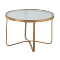 Table basse d'extérieur Mirabelle Elle Decor, Or français