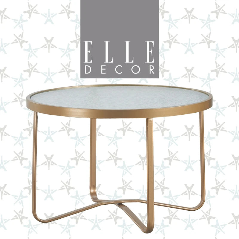 Elle Decor Mirabelle Outdoor Coffee Table, French Gold