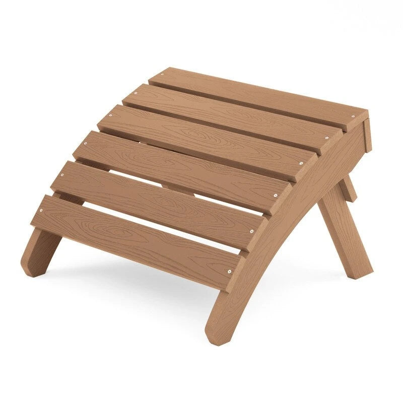 Chaise Adirondack pliante d'extérieur WINSOON 2 pièces toutes saisons en HIPS avec ottoman