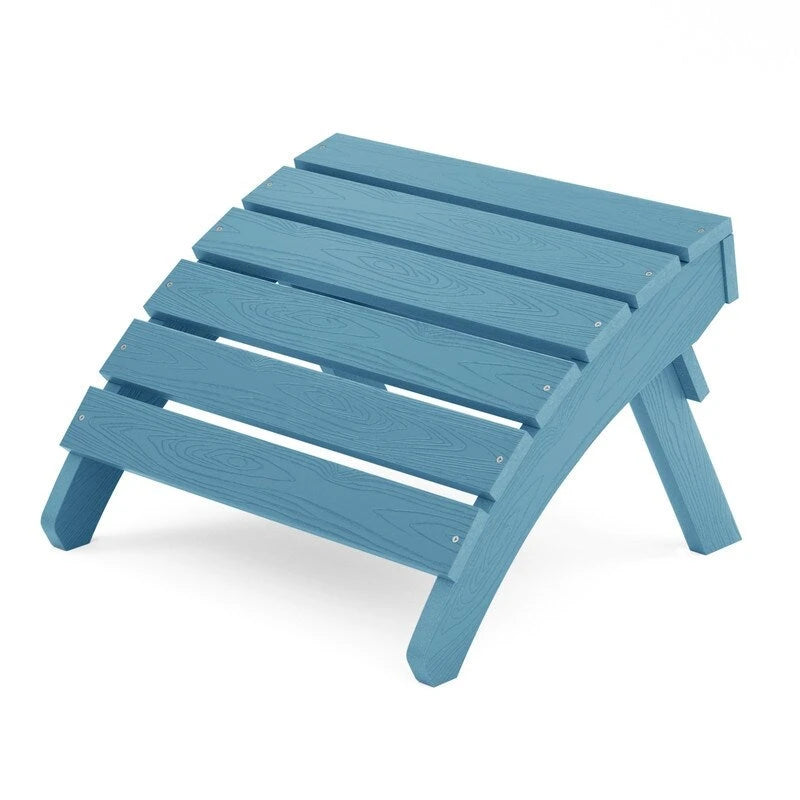 Chaise Adirondack pliante d'extérieur WINSOON 2 pièces toutes saisons en HIPS avec ottoman