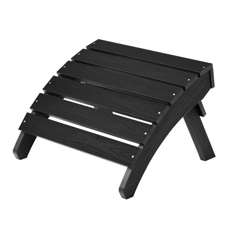 Chaise Adirondack pliante d'extérieur WINSOON 2 pièces toutes saisons en HIPS avec ottoman