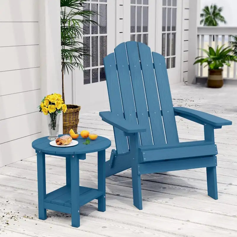 WINSOON HIPS Toutes Saisons Tables d'Appoint Extérieures à 2 Niveaux Adirondack, Lot de 2