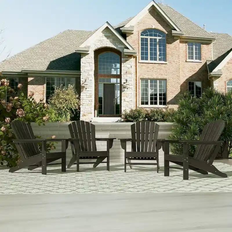 Chaises Adirondack Polytrends Altura Eco tout temps en poly pour l'extérieur (lot de 4)