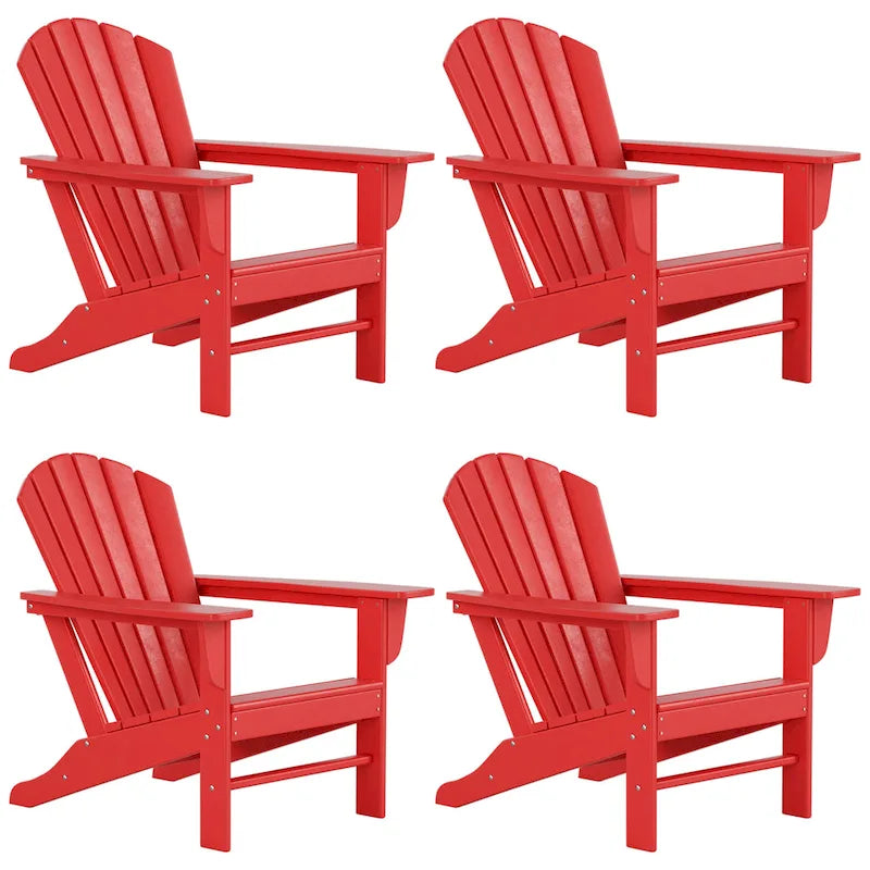 Chaises Adirondack Polytrends Altura Eco tout temps en poly pour l'extérieur (lot de 4)