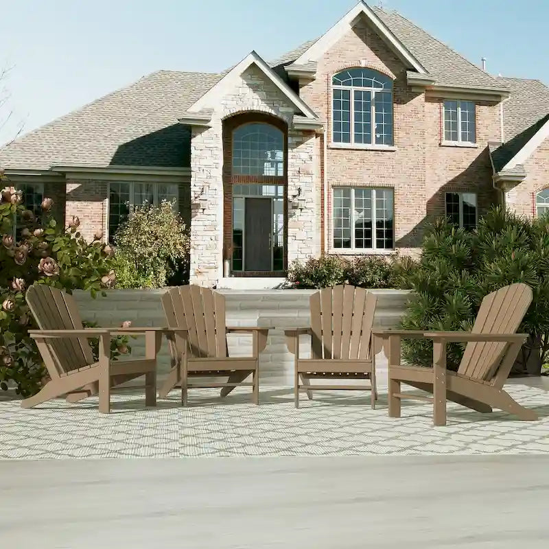 Chaises Adirondack Polytrends Altura Eco tout temps en poly pour l'extérieur (lot de 4)