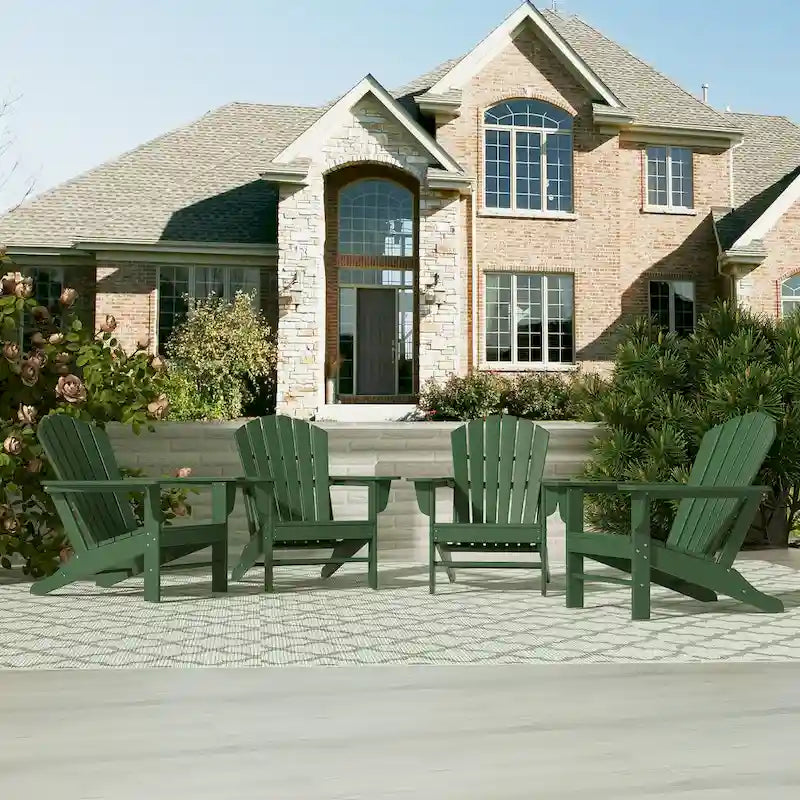 Chaises Adirondack Polytrends Altura Eco tout temps en poly pour l'extérieur (lot de 4)