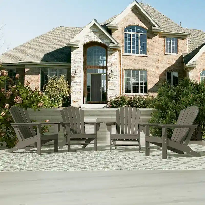 Chaises Adirondack Polytrends Altura Eco tout temps en poly pour l'extérieur (lot de 4)