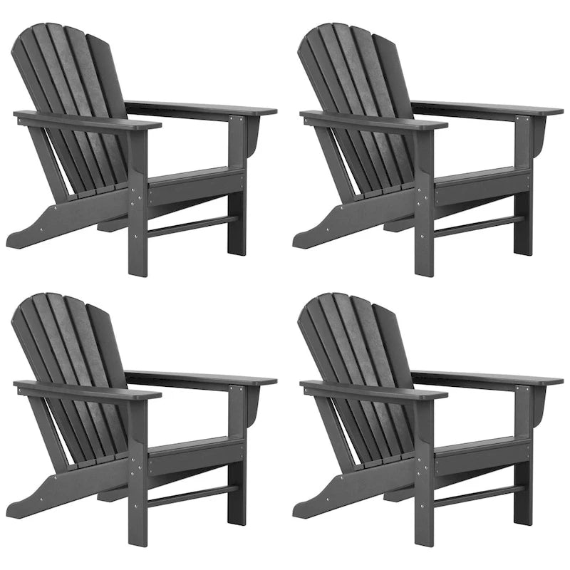 Chaises Adirondack Polytrends Altura Eco tout temps en poly pour l'extérieur (lot de 4)