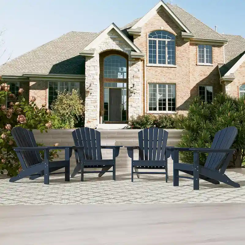 Chaises Adirondack Polytrends Altura Eco tout temps en poly pour l'extérieur (lot de 4)
