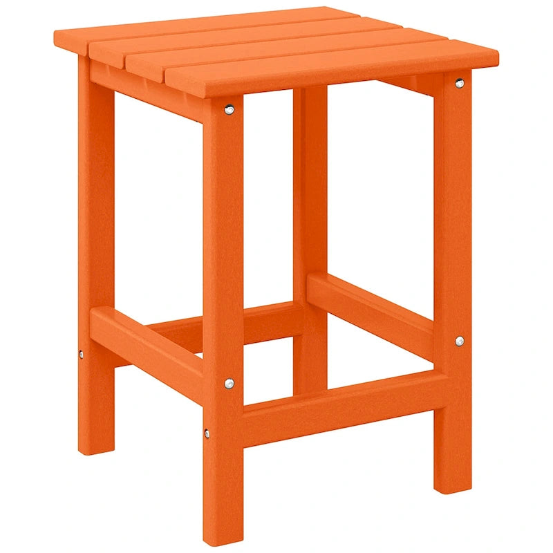 Table d'appoint carrée d'extérieur toutes saisons en PEHD Laguna Polytrends