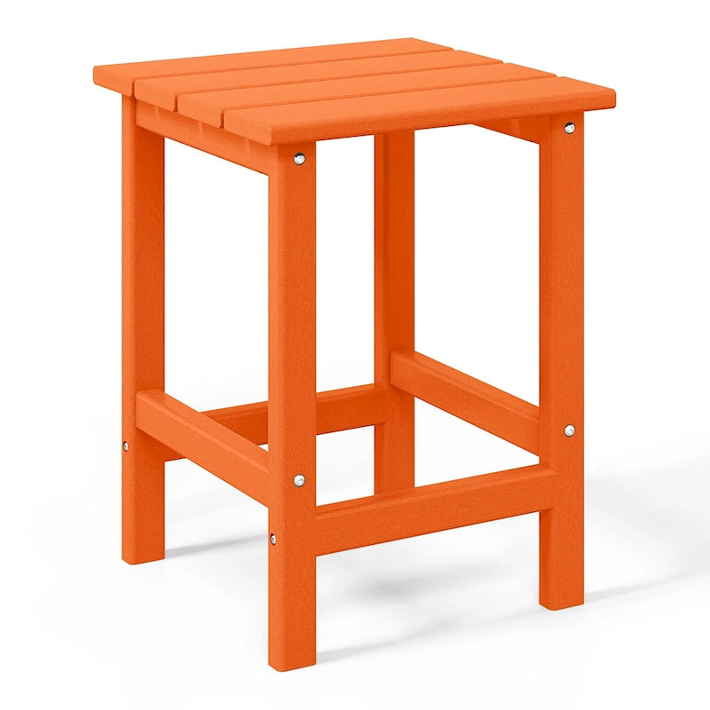 Table d'appoint carrée d'extérieur toutes saisons en PEHD Laguna Polytrends