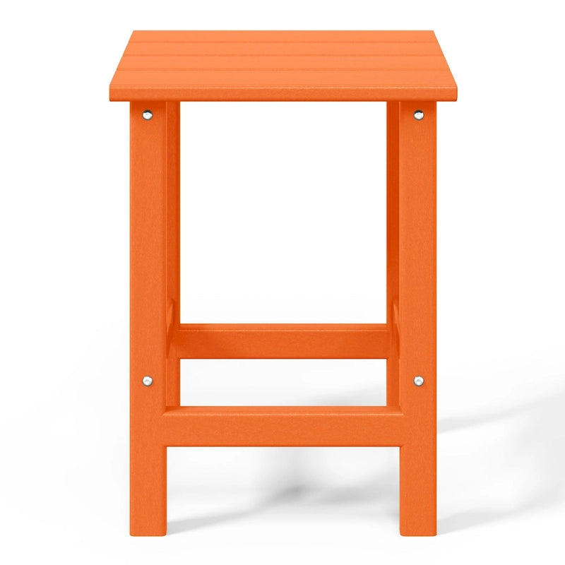Table d'appoint carrée d'extérieur toutes saisons en PEHD Laguna Polytrends