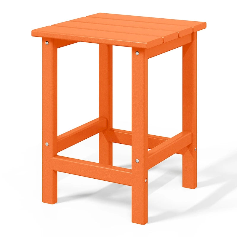 Table d'appoint carrée d'extérieur toutes saisons en PEHD Laguna Polytrends