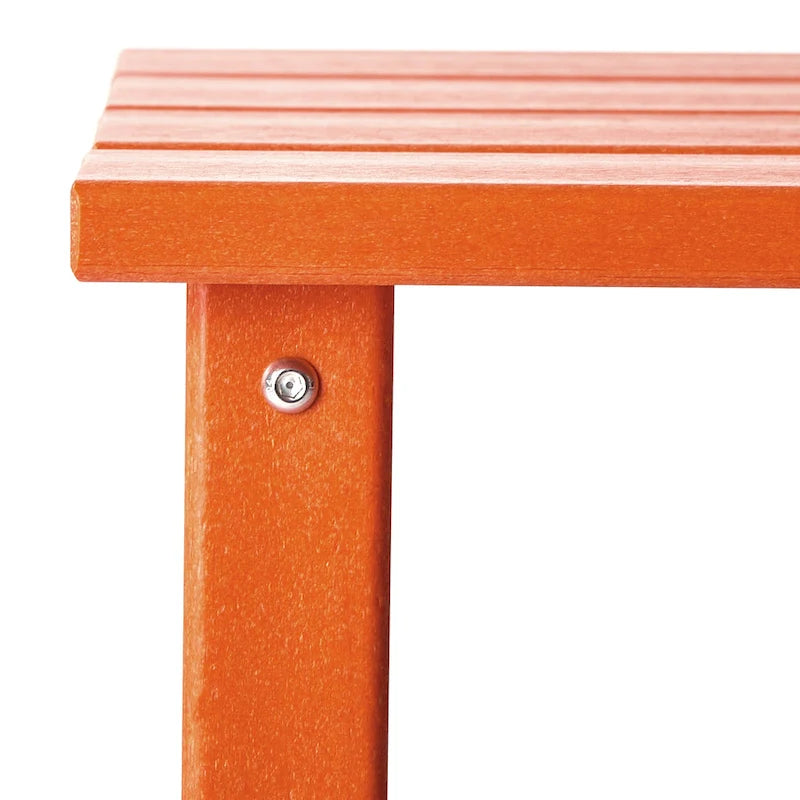 Table d'appoint carrée d'extérieur toutes saisons en PEHD Laguna Polytrends
