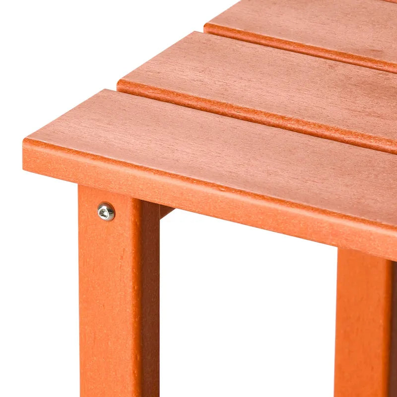Table d'appoint carrée d'extérieur toutes saisons en PEHD Laguna Polytrends
