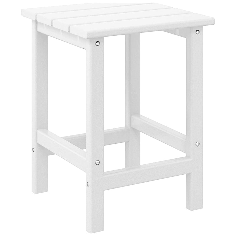 Table d'appoint carrée d'extérieur toutes saisons en PEHD Laguna Polytrends