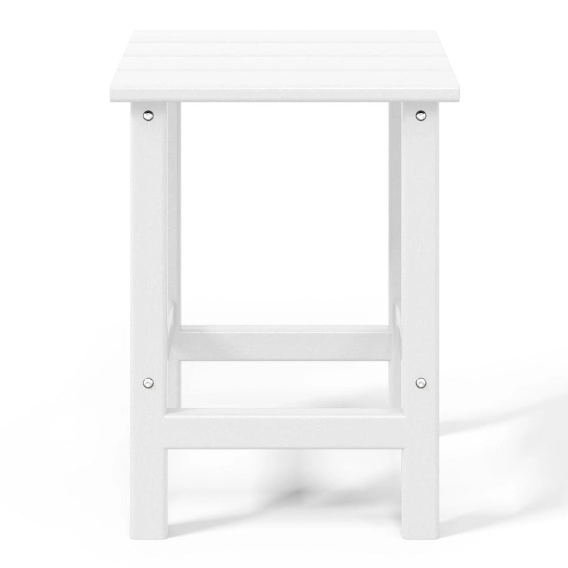 Table d'appoint carrée d'extérieur toutes saisons en PEHD Laguna Polytrends