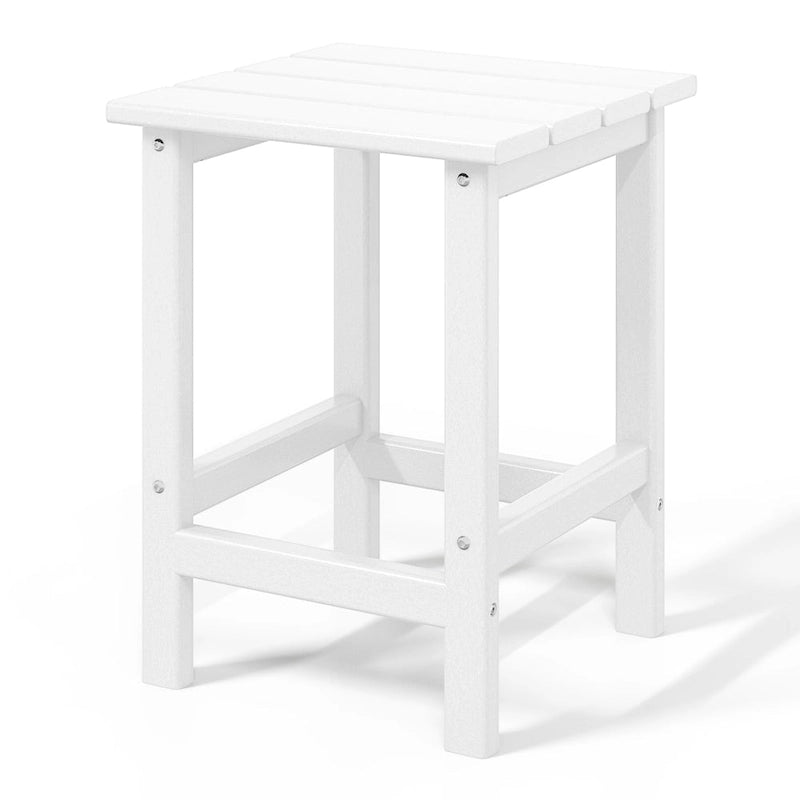 Table d'appoint carrée d'extérieur toutes saisons en PEHD Laguna Polytrends