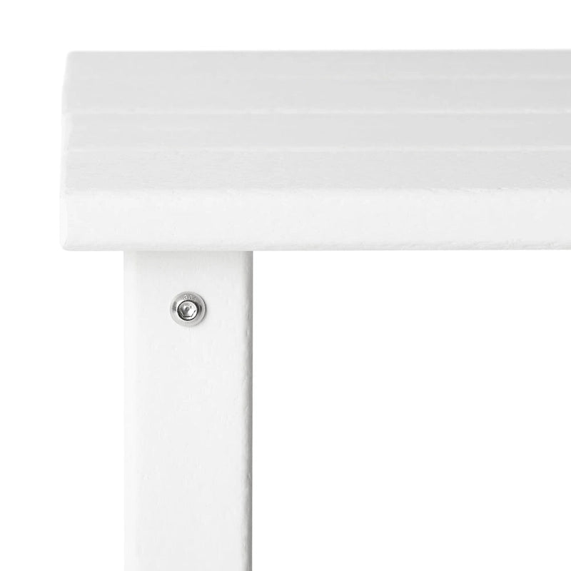 Table d'appoint carrée d'extérieur toutes saisons en PEHD Laguna Polytrends
