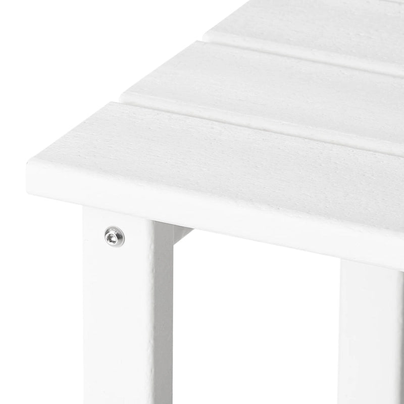 Table d'appoint carrée d'extérieur toutes saisons en PEHD Laguna Polytrends