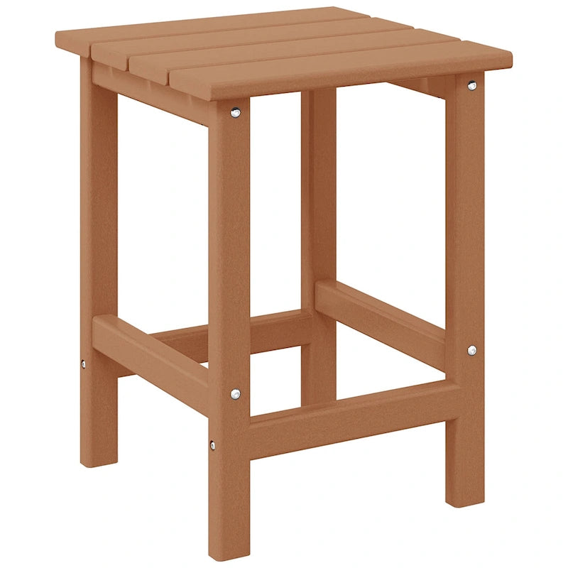 Table d'appoint carrée d'extérieur toutes saisons en PEHD Laguna Polytrends