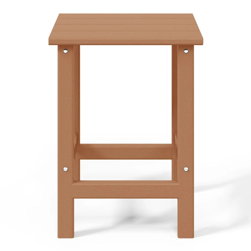 Table d'appoint carrée d'extérieur toutes saisons en PEHD Laguna Polytrends
