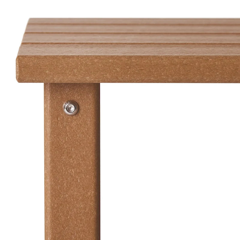 Table d'appoint carrée d'extérieur toutes saisons en PEHD Laguna Polytrends