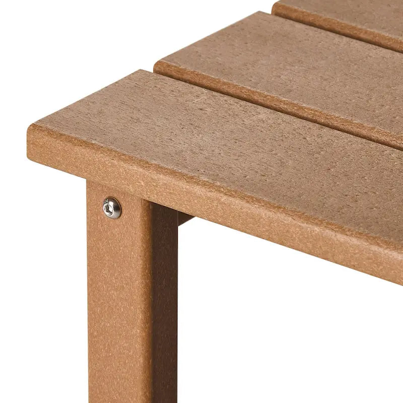 Table d'appoint carrée d'extérieur toutes saisons en PEHD Laguna Polytrends
