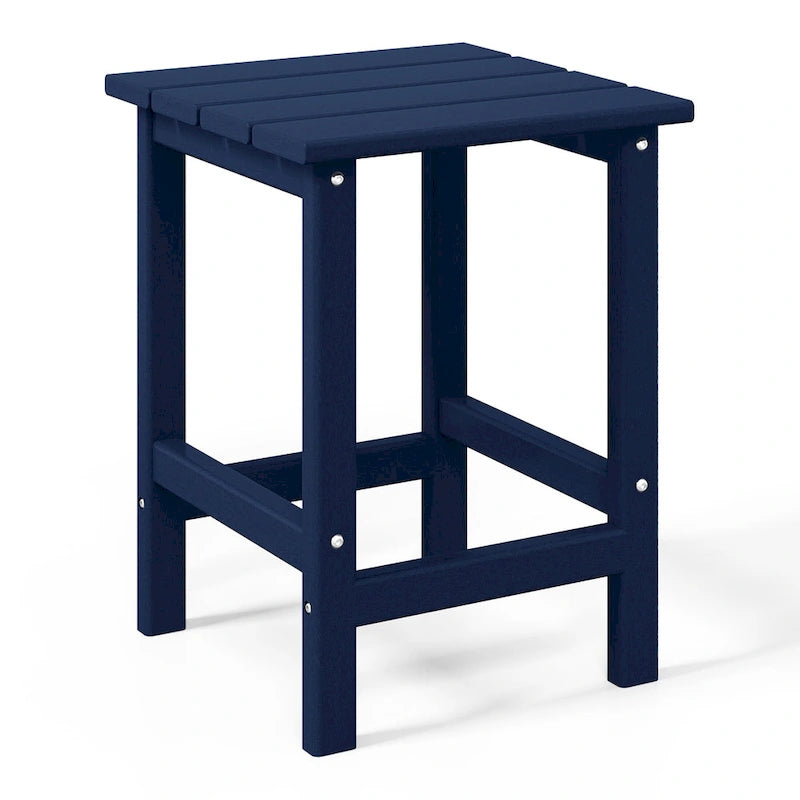 Table d'appoint carrée d'extérieur toutes saisons en PEHD Laguna Polytrends