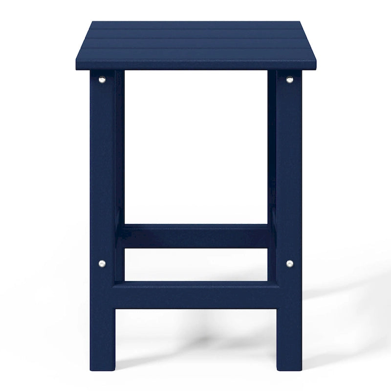 Table d'appoint carrée d'extérieur toutes saisons en PEHD Laguna Polytrends