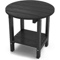 WINSOON Tables d'appoint d'extérieur en HIPS toutes saisons, tables Adirondack à 2 niveaux, tables d'appoint 45,7 cm