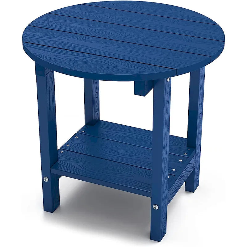 WINSOON Tables d'appoint d'extérieur en HIPS toutes saisons, tables Adirondack à 2 niveaux, tables d'appoint 45,7 cm