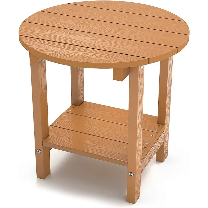 WINSOON Tables d'appoint d'extérieur en HIPS toutes saisons, tables Adirondack à 2 niveaux, tables d'appoint 45,7 cm