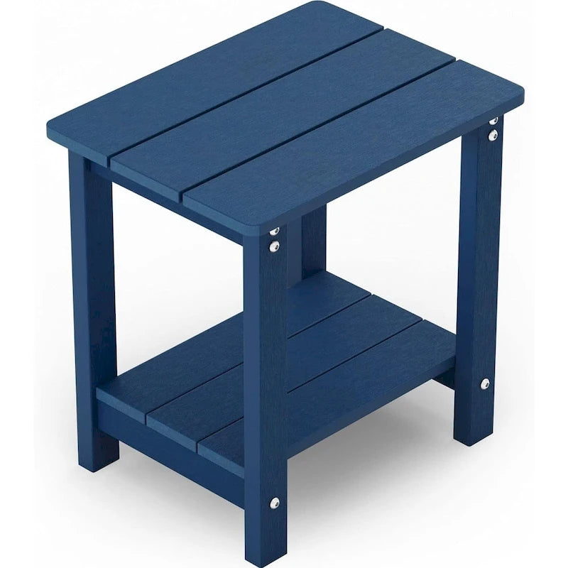 WINSOON Tables d'appoint d'extérieur en HIPS toutes saisons, tables Adirondack à 2 niveaux, tables d'appoint 45,7 cm