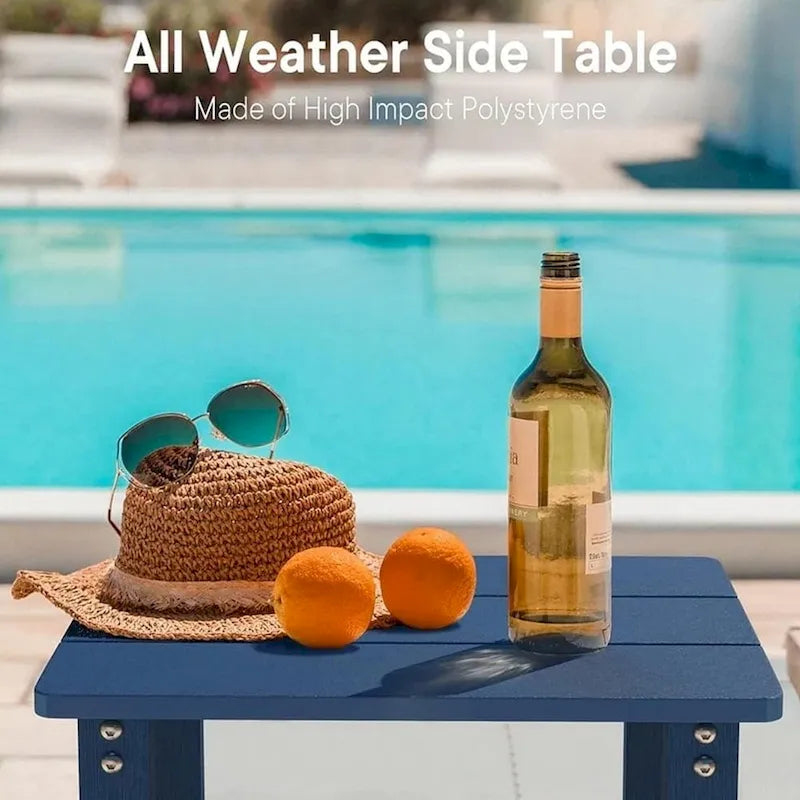 WINSOON Tables d'appoint d'extérieur en HIPS toutes saisons, tables Adirondack à 2 niveaux, tables d'appoint 45,7 cm