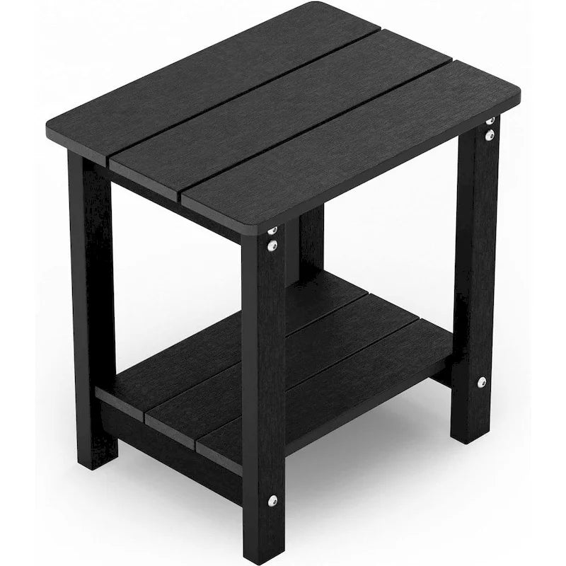 WINSOON Tables d'appoint d'extérieur en HIPS toutes saisons, tables Adirondack à 2 niveaux, tables d'appoint 45,7 cm
