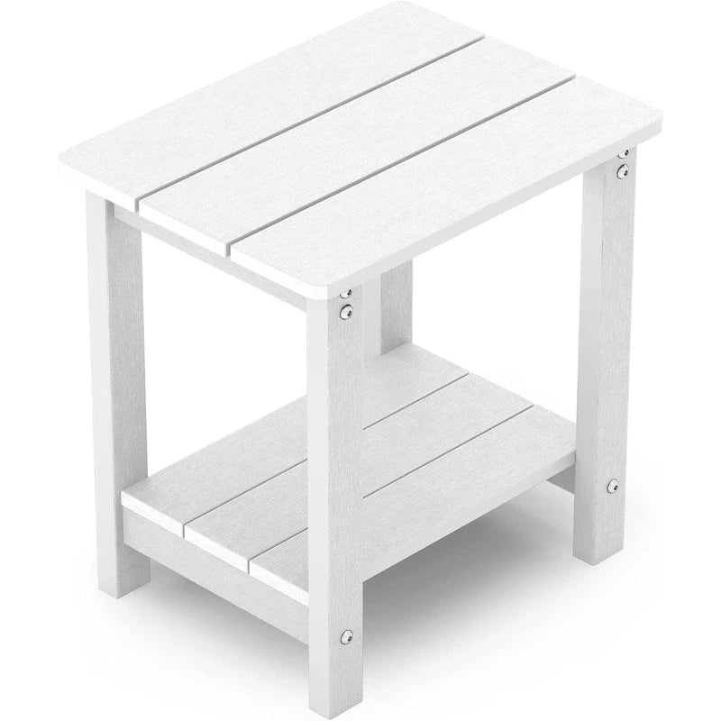 WINSOON Tables d'appoint d'extérieur en HIPS toutes saisons, tables Adirondack à 2 niveaux, tables d'appoint 45,7 cm