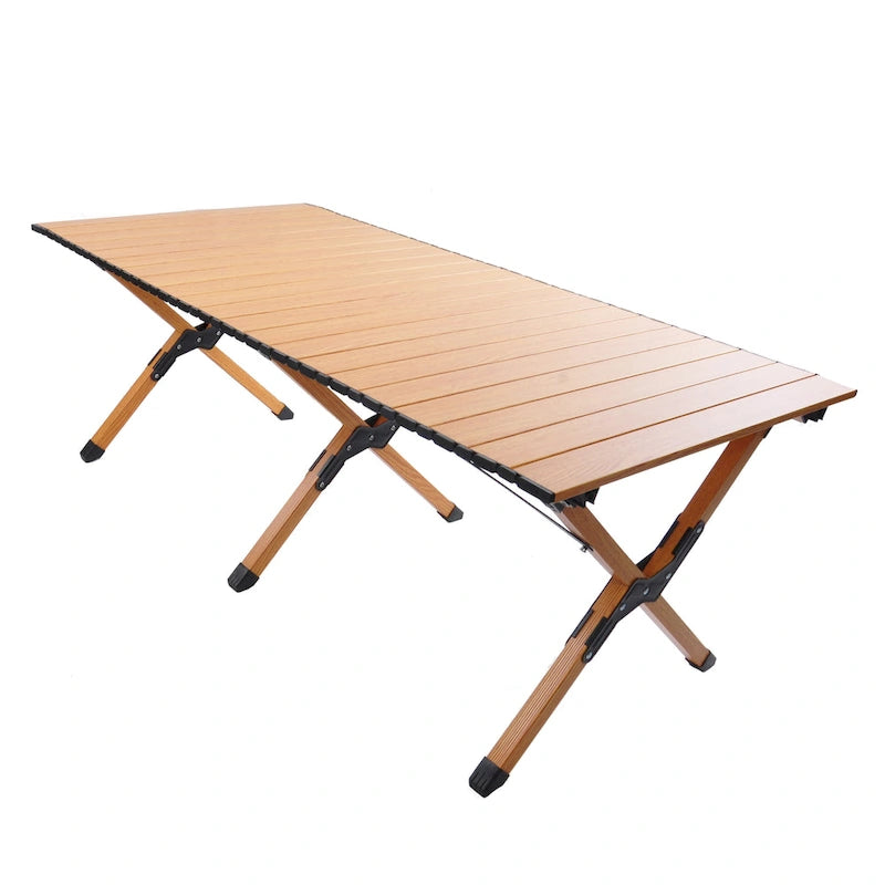 Table de camping pliante en métal, portable, de pique-nique, pour l'extérieur