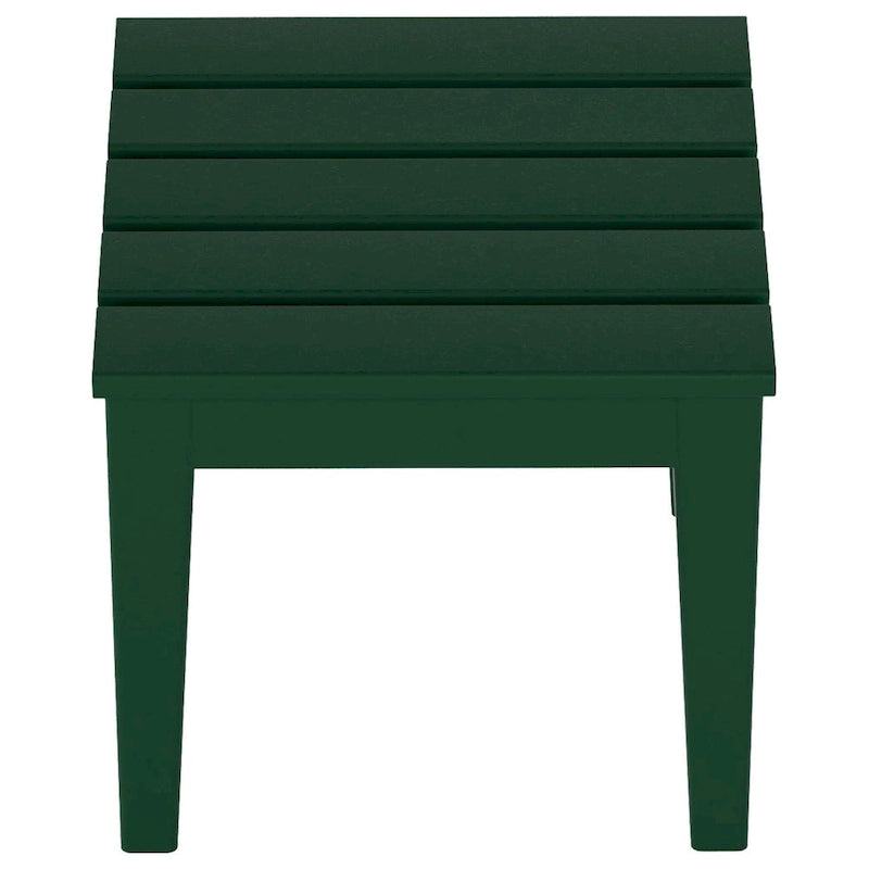 Polytrends Shoreside Table d'appoint carrée moderne à 18 côtés en PEHD écologique et tout temps