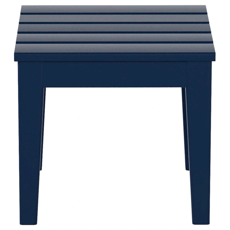 Polytrends Shoreside Table d'appoint carrée moderne à 18 côtés en PEHD écologique et tout temps