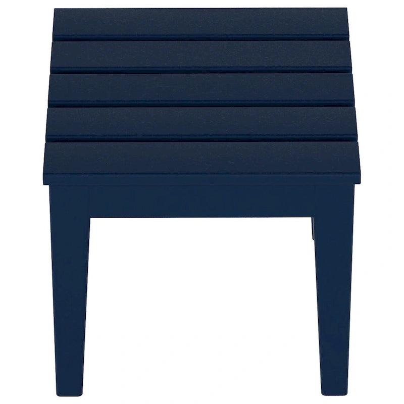 Polytrends Shoreside Table d'appoint carrée moderne à 18 côtés en PEHD écologique et tout temps