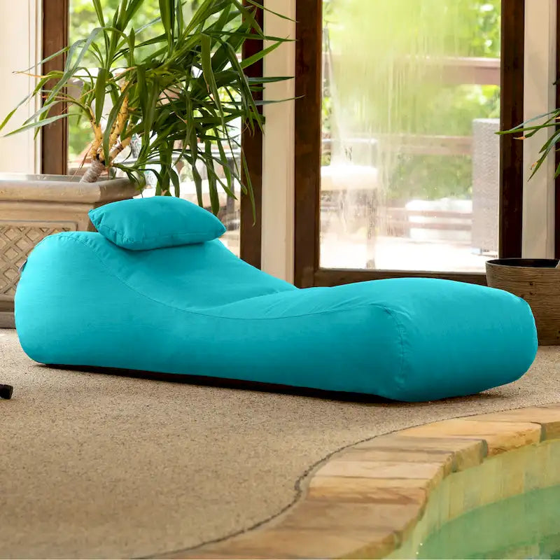 Jaxx Arlo Pouf de jardin d'extérieur avec oreiller