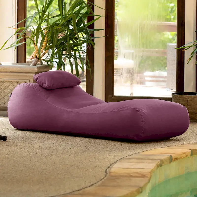 Jaxx Arlo Pouf de jardin d'extérieur avec oreiller