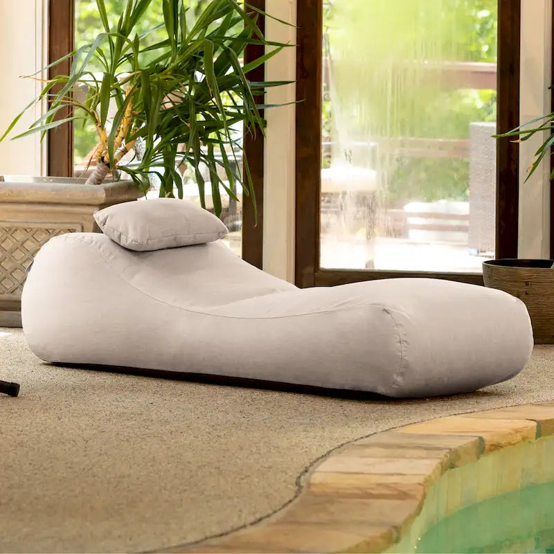 Jaxx Arlo Pouf de jardin d'extérieur avec oreiller