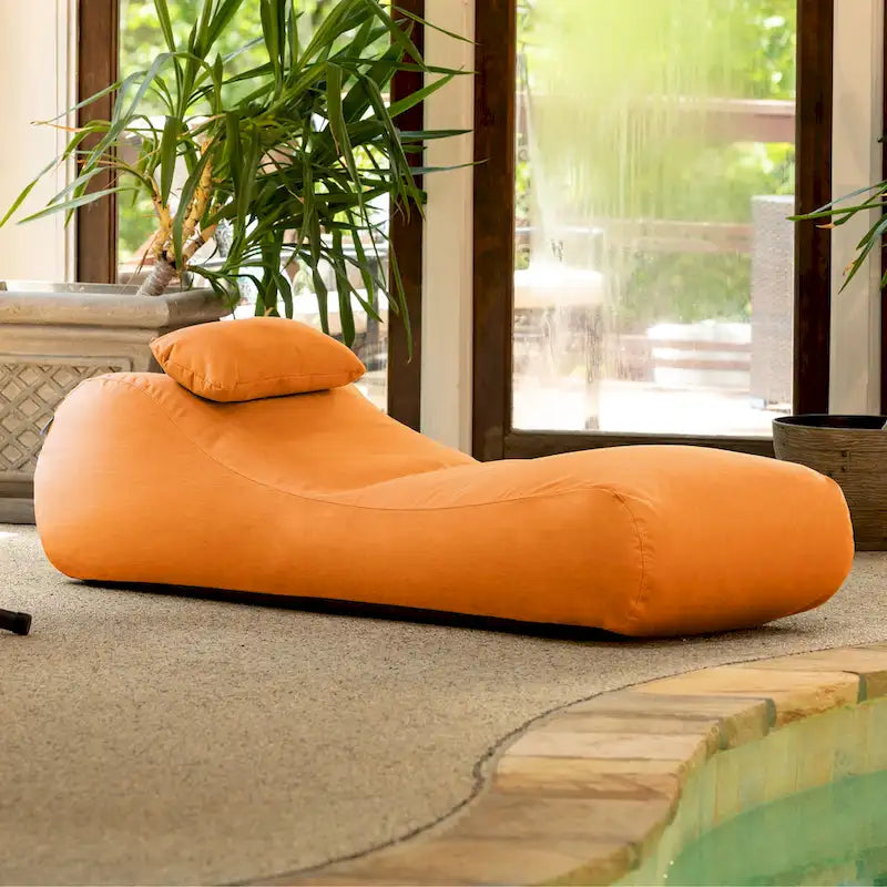 Jaxx Arlo Pouf de jardin d'extérieur avec oreiller