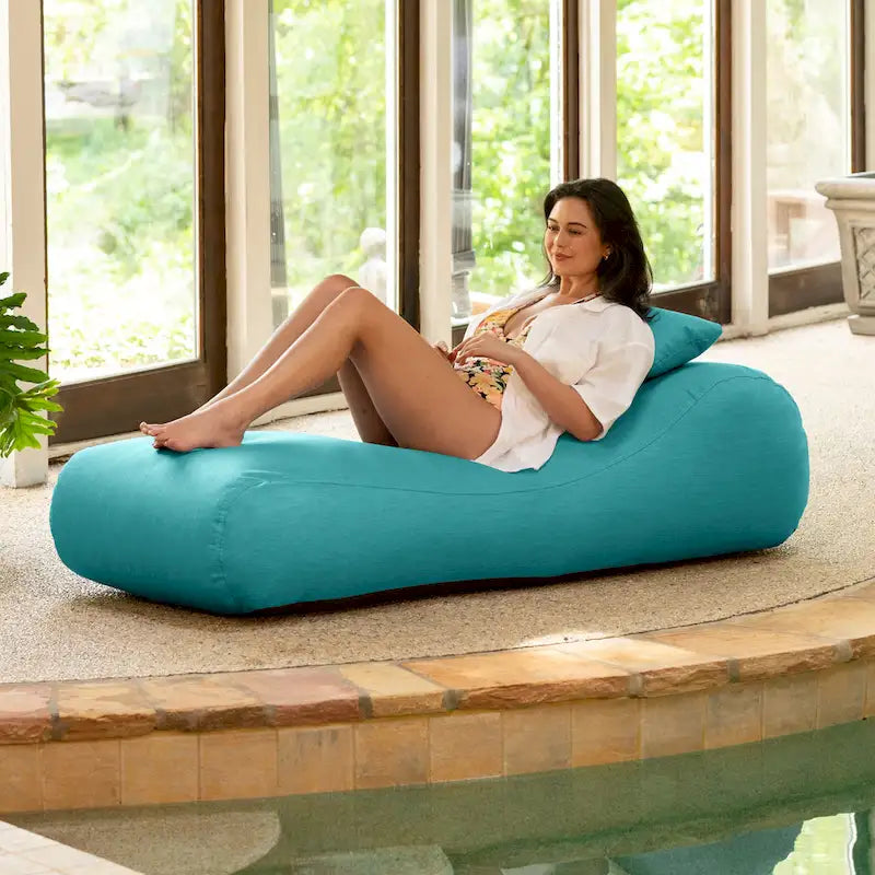 Jaxx Arlo Pouf de jardin d'extérieur avec oreiller