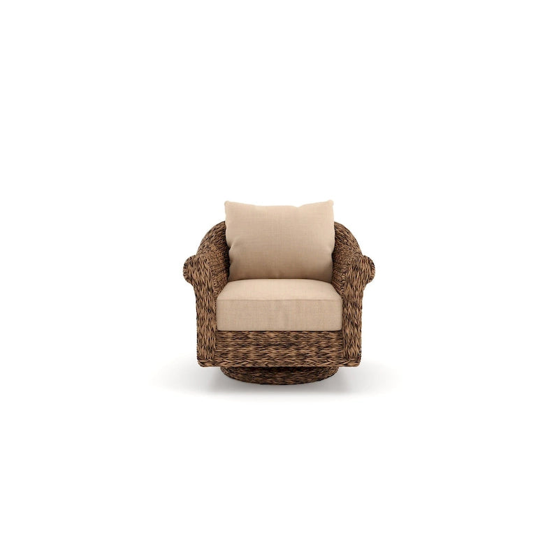 Fauteuil de salon inclinable et pivotant Cayman Sunbrella, Heritage Brown