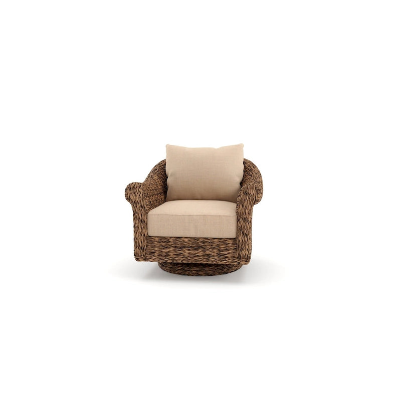 Fauteuil de salon inclinable et pivotant Cayman Sunbrella, Heritage Brown