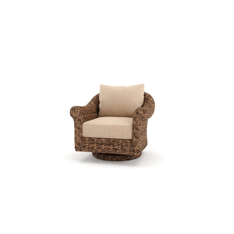 Fauteuil de salon inclinable et pivotant Cayman Sunbrella, Heritage Brown