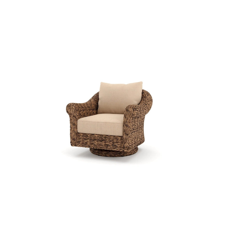 Fauteuil de salon inclinable et pivotant Cayman Sunbrella, Heritage Brown